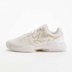 Buty tenisowe damskie Artengo Strong na twardą nawierzchnię. Białe obuwie sportowe damskie ARTENGO, bez wzorów, tenisowe. Za 289.99 zł.