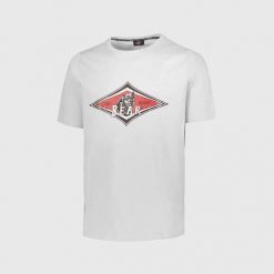 Koszulka T-shirt Bear Big Logo biała. Białe koszulki sportowe męskie BEAR, bez wzorów, bez kołnierzyka, bez ramiączek. Za 126.86 zł.