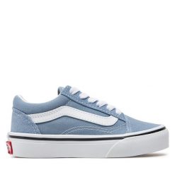 Tenisówki Vans. Niebieskie półbuty dziewczęce Vans, bez wzorów, bez zapięcia. Za 149.99 zł.