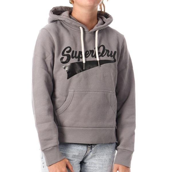 Bluza damska z kapturem Superdry Super Athletics. Szare bluzy damskie Superdry., l, bez wzorów, z bawełny, z kapturem, do biegania. Za 355.65 zł.