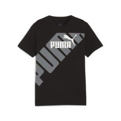 Puma Koszulka Power Graphic 67925401. Czarne koszulki sportowe męskie Puma, m, bez wzorów, z bawełny, bez kołnierzyka, bez ramiączek, na fitness i siłownię. Za 60.99 zł.
