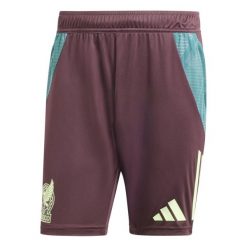 Szorty treningowe adidas Mistrzostwa Copa América 2024. Czerwone krótkie spodenki sportowe męskie Adidas, bez wzorów, z materiału, do piłki nożnej. Za 200.00 zł.