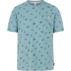 T-Shirt męski PROTEST PRTElston. Niebieskie t-shirty męskie Protest, m, bez wzorów, bez kołnierzyka. Za 206.50 zł.