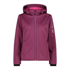 Damska kurtka turystyczna z kapturem CMP. Białe kurtki sportowe damskie CMP, bez wzorów, z softshellu, z kapturem, trekkingowe. Za 442.00 zł.