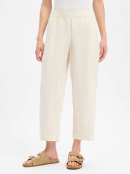 Opus Lniane spodnie - Myha Kobiety len (100%) beżowy, 44. Brązowe spodnie materiałowe damskie Opus, bez wzorów, ze lnu. Za 449.95 zł.