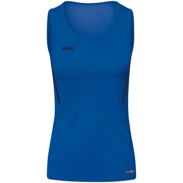 Dziewczęca koszulka typu tank top Jako top Challenge. Niebieskie bluzki dla dziewczynek Jako, bez wzorów, z materiału, bez ramiączek. Za 92.25 zł.