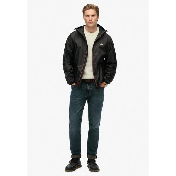 Kurtka Superdry Essential Tri. Czarne kurtki męskie Superdry., m, bez wzorów, z materiału, eleganckie, bez kaptura. Za 430.25 zł.