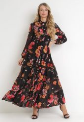 Czarna Sukienka Doreris. Czarne sukienki damskie Born2be, na co dzień, l, bez wzorów, z tkaniny, klasyczne, bez kołnierzyka, bez ramiączek, maxi, koszulowe. Za 139.99 zł.