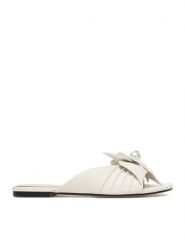 GINO ROSSI Klapki CEO-ROSE-LT-2221-1 Biały. Białe klapki damskie Gino Rossi, bez wzorów, ze skóry, bez obcasa. Za 349.99 zł.