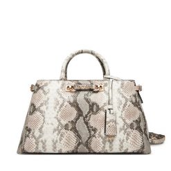 Torebka Guess. Szare torebki do ręki damskie Guess, z aplikacjami, klasyczne, bez dodatków. Za 479.99 zł.