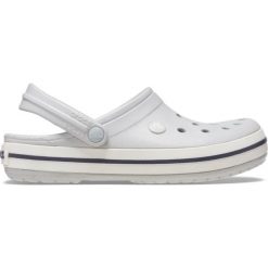 Chodaki sportowe Crocs CROCBAND. Białe obuwie sportowe damskie Crocs, bez wzorów. Za 219.00 zł.