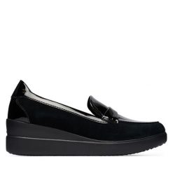 Mokasyny Geox. Czarne mokasyny damskie Geox. Za 499.99 zł.