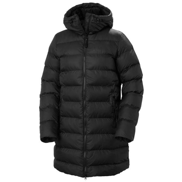 Damska kurtka puchowa Helly Hansen Active. Czarne kurtki damskie Helly Hansen, m, bez wzorów, z materiału, bez kaptura, do biegania. Za 992.50 zł.