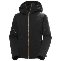Damska kurtka narciarska Helly Hansen Atlas Infinity. Czarne kurtki snowboardowe damskie Helly Hansen, s, bez wzorów, z dzianiny, bez kaptura, narciarskie, primaloft. Za 2,963.00 zł.