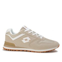 Buty sportowe do chodzenia unisex Lotto EPICAN. Brązowe obuwie sportowe damskie Lotto, bez wzorów, z jeansu, trekkingowe. Za 129.00 zł.