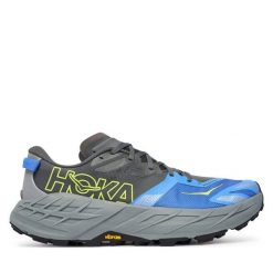 Buty do biegania Hoka. Szare buty sportowe męskie HOKA, bez zapięcia, do biegania. Za 749.99 zł.