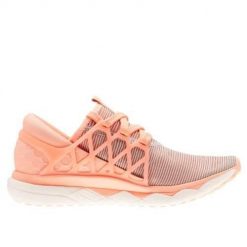 Buty do biegania damskie Reebok Floatride Run Flexw pomaranczowe,fioletowe. Czerwone obuwie sportowe damskie Reebok, bez wzorów, z materiału, do biegania. W wyprzedaży za 485.10 zł.