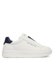 Tommy Hilfiger Sneakersy Low Cut Sneaker T3X9-34359-1355 M Biały. Białe trampki i tenisówki chłopięce Tommy Hilfiger, bez wzorów, ze skóry, bez zapięcia. Za 349.99 zł.