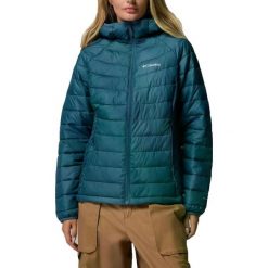 Kurtka COLUMBIA POWDER LITE II HOODED JACKET Niebieski. Niebieskie kurtki damskie Columbia, bez wzorów, z syntetyku, bez kaptura. Za 659.49 zł.