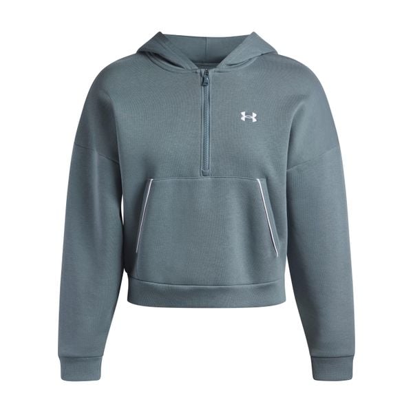 Bluza damska z kapturem Under Armour Rival Piped. Niebieskie bluzy damskie Under Armour, l, bez wzorów, z bawełny, z kapturem, na fitness i siłownię. Za 286.50 zł.