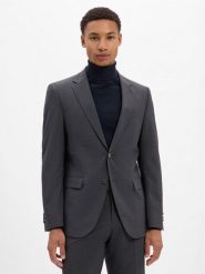 BOSS kurtka modułowa z wełny dziewiczej - Jasper Mężczyźni Regular Fit wełna ze strzyży szary, 50. Szare kurtki męskie Boss, m, bez wzorów, z wełny, eleganckie, bez kaptura. Za 1,499.95 zł.