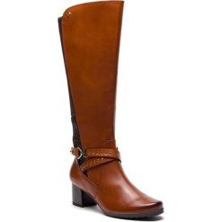 Kozaki CAPRICE - 9-25616-21 Cognac Comb 313. Brązowe kozaki damskie Caprice, z materiału. W wyprzedaży za 399.00 zł.
