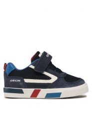 Geox Sneakersy B Kilwi Boy B35A7B01422C4211 M Granatowy. Niebieskie buty sportowe chłopięce Geox, bez wzorów, z materiału, bez zapięcia. Za 179.99 zł.