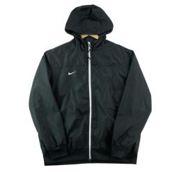 Second life - Kurtka Męska Athletic Dept. Czarna - Stan dobry. Czarne kurtki sportowe męskie Nike, m, bez wzorów, z materiału, na fitness i siłownię. Za 143.46 zł.