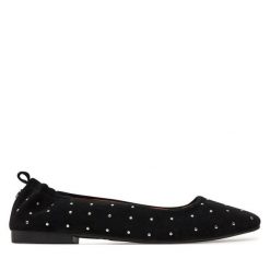 Baleriny Pepe Jeans. Czarne baleriny damskie Pepe Jeans, bez wzorów, z jeansu, bez obcasa. Za 299.99 zł.