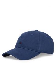 Tommy Hilfiger Czapka z daszkiem Th Flag '85 Soft 6 Panel Cap AM0AM12531 Granatowy. Niebieskie rękawiczki męskie Tommy Hilfiger, bez wzorów, z bawełny. Za 169.99 zł.