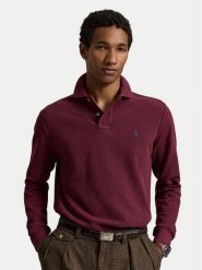 Polo Ralph Lauren Polo 710680790095 Bordowy Custom Slim Fit. Czerwone koszulki polo męskie Polo Ralph Lauren, l, bez wzorów, z bawełny, bez ramiączek. Za 639.99 zł.