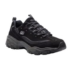 Obuwie Damskie Skechers. Czarne obuwie sportowe damskie Skechers, bez wzorów, na fitness i siłownię. Za 314.99 zł.