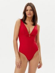 Hunkemöller Strój kąpielowy Shaping Luna 301359 Czerwony. Czerwone kostiumy jednoczęściowe damskie Hunkemöller, m, bez wzorów, z syntetyku. Za 169.99 zł.