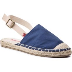 Espadryle BIG STAR - DD274A196 Navy. Niebieskie sandały damskie marki Big Star, bez wzorów, z materiału. Za 99.00 zł.