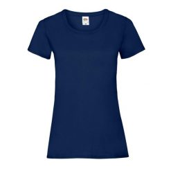 Koszulka Damska Valueweight. Niebieskie koszulki sportowe damskie Fruit of the Loom, s, bez wzorów, bez kołnierzyka, bez ramiączek, trekkingowe. Za 30.99 zł.