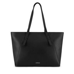 Torebka Lasocki. Czarne torebki do ręki damskie Lasocki, bez wzorów, klasyczne, bez dodatków. Za 179.99 zł.