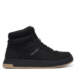 Sneakersy Calvin Klein. Czarne trampki i tenisówki chłopięce Calvin Klein, bez wzorów, bez zapięcia. Za 464.99 zł.