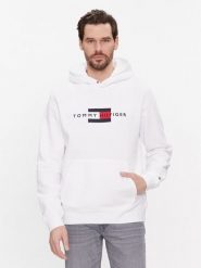 Tommy Hilfiger Bluza MW0MW37861 Biały Regular Fit. Białe bluzy męskie Tommy Hilfiger, m, bez wzorów, z syntetyku, bez kaptura. Za 249.99 zł.