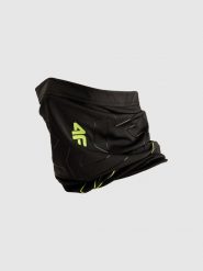 4F Bandana uniseks - czarna Uniwersalny. Czarne szaliki męskie 4f, bez wzorów, z materiału. Za 59.99 zł.