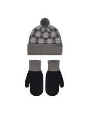Columbia Zestaw czapka i rękawiczki Snowflake 2180781 Szary ciemny. Szare czapki i kapelusze damskie Columbia, bez wzorów. Za 179.99 zł.
