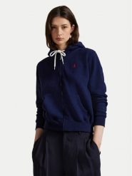 Polo Ralph Lauren Bluza 211971699002 Granatowy Relaxed Fit. Niebieskie bluzy damskie Polo Ralph Lauren, xs, bez wzorów, bez kaptura. Za 879.99 zł.