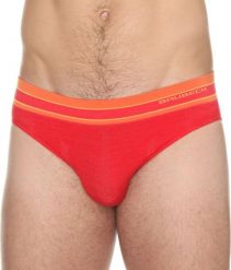 Brubeck Slipy męskie Active Wool czerwone r. S (BE10110). Czerwone bokserki męskie Brubeck, m, bez wzorów. Za 33.79 zł.