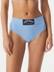 Calvin Klein Underwear Figi klasyczne z wysokim stanem LV00QF8713 Niebieski. Niebieskie figi damskie Calvin Klein Underwear, l, bez wzorów, z bawełny. Za 119.99 zł.