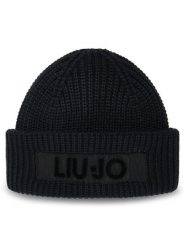 Liu Jo Czapka 2F5057 M0300 Czarny. Czarne rękawiczki damskie Liu Jo, na zimę, bez wzorów, z materiału. Za 179.99 zł.