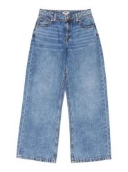 Roxy Jeansy Milla ERGDP03080 Niebieski Wide Leg. Niebieskie jeansy dla dziewczynek Roxy, z bawełny. Za 229.99 zł.