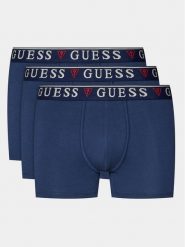 Guess Komplet 3 par bokserek U97G01 KCD31 Granatowy. Niebieskie bokserki męskie Guess, m, z aplikacjami, z bawełny. Za 159.99 zł.