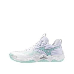 Buty Mizuno Amorti wyjątkowe, lekkość, stabilność. Białe obuwie sportowe damskie Mizuno, bez wzorów, z materiału, mizuno wave. Za 707.60 zł.