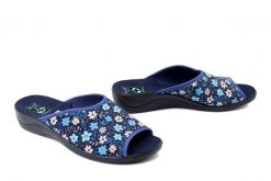 ADANEX 30310 SIK1VD granatowy, kapcie damskie. Niebieskie kapcie damskie Adanex, bez wzorów. Za 61.19 zł.
