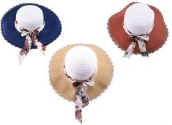 Tadar kapelusz damski 2 kolory wstążka w kwiaty. Czapki i kapelusze damskie Tadar, bez wzorów. Za 21.84 zł.