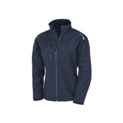 Kurtka softshell 3-warstwowa z recyklingowanego poliestru damska Result. Niebieskie kurtki damskie RESULT, l, bez wzorów, z softshellu, bez kaptura. Za 199.90 zł.